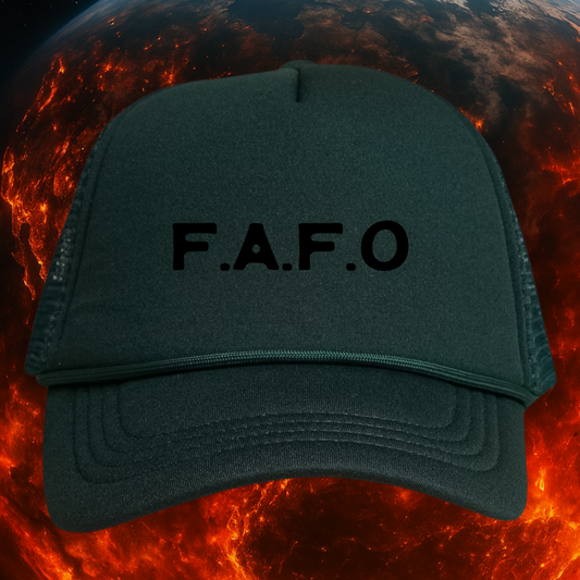 👉"F*CK AROUND FIND OUT" HAT Foam Trucker🔥